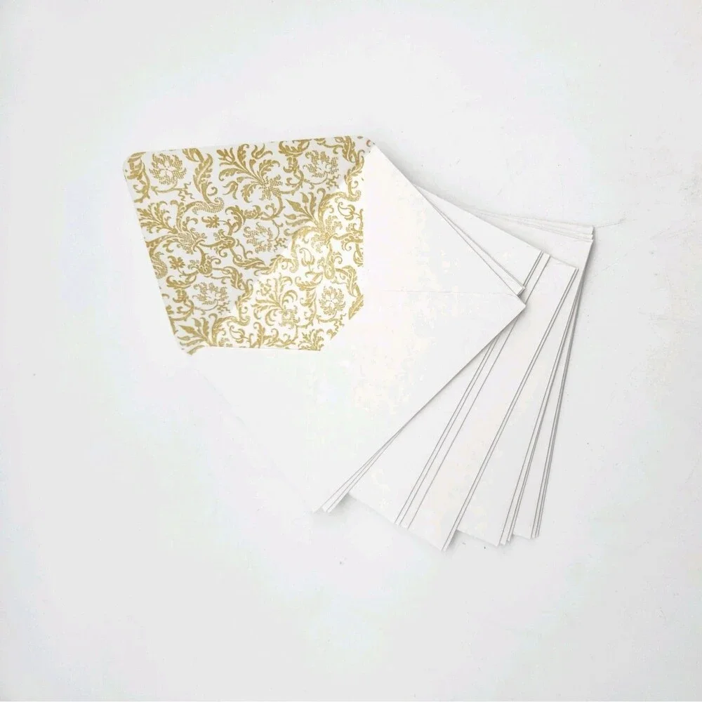 Vntg Happy Holidays Victorian Die Cut Blank Note Cards By Punch Studio Set of 14